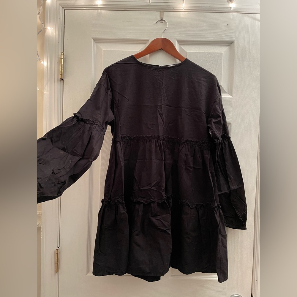 Nasty Gal Black Babydoll Dress